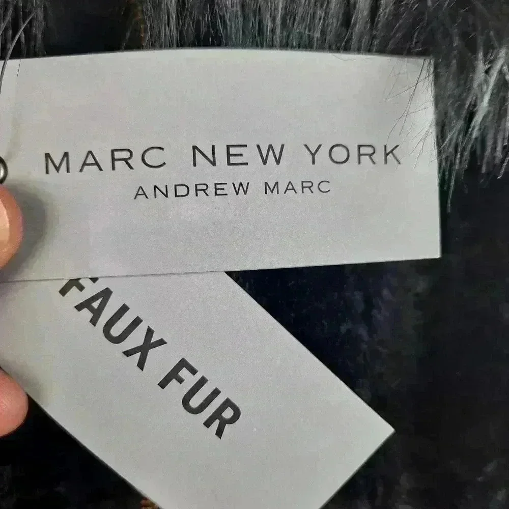 NWT MARC NEW YORK FAUX FUR VEST SIZE SMALL - Picture 7 of 8